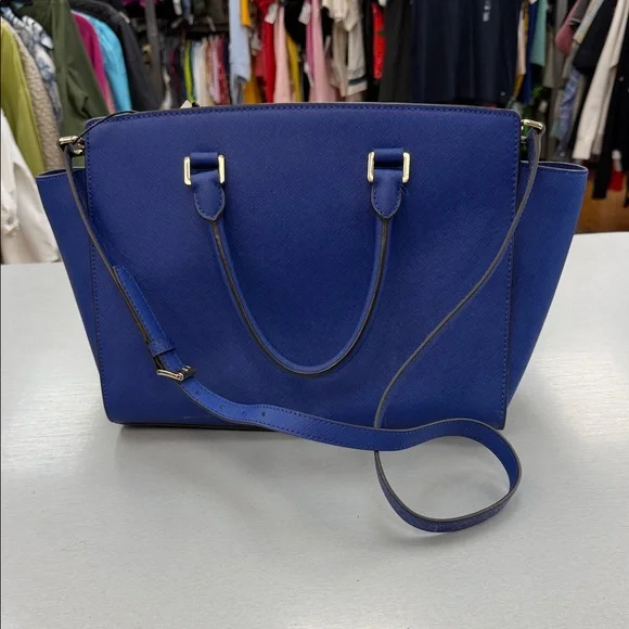 Michael Kors Royal Blue Satchel - Picture 3 of 7